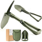 18'' Military Folding Camping Shovel, Offroad Survival High Carbon Steel Shovel (Olive) by toolant