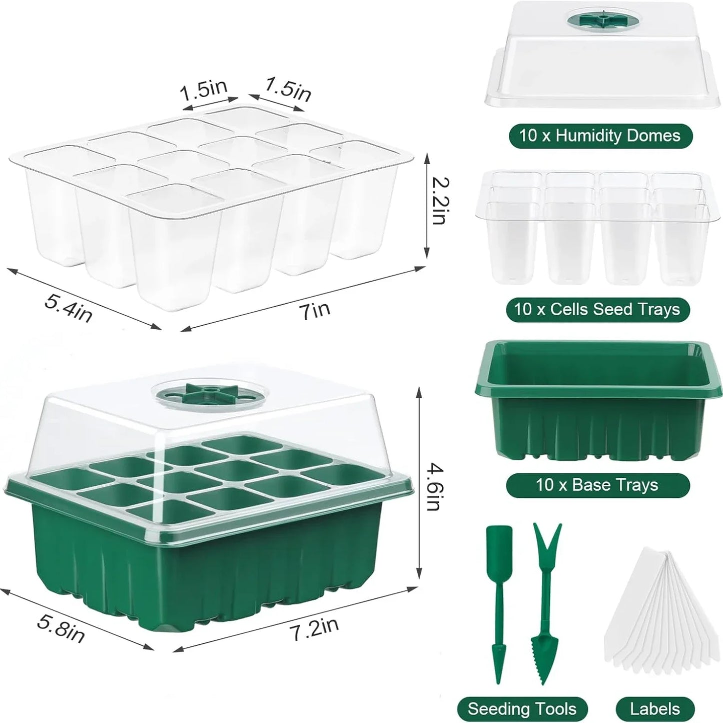 Planting Box Mini Greenhouse Plant Starter Kit