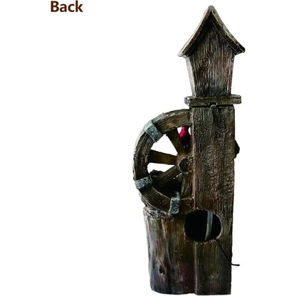 Decorative Garden Birdhouse Three Tier Water Fountain